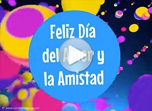 Tarjeta animada de San Valentín. un da lleno de alegra