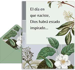 Tarjeta 3D de Cumpleaos gratis. Inspiracin divina