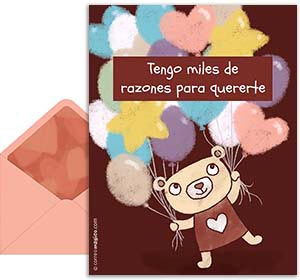 Tarjeta 3D de  gratis. Miles de razones