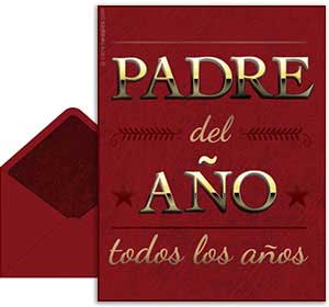 PADRE DEL AO - todos los aos.	<BR>Feliz da para un pap que es el mejor de los mejores.