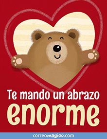 Te mando un abrazo enorme