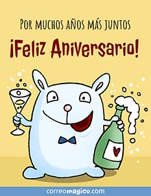 Por muchos aos ms juntos. 
Feliz Aniversario!