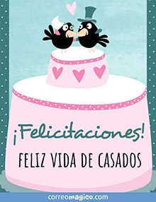 Felicitaciones! 
Feliz vida de casados