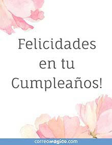 Felicidades en tu cumpleaos!