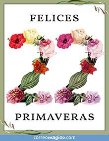 Felices 22 primaveras