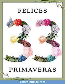 Felices 33 primaveras