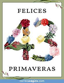 Felices 43 primaveras