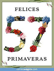 Felices 57 primaveras