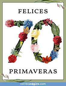 Felices 70 primaveras