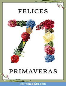 Felices 71 primaveras