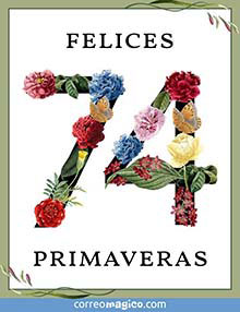 Felices 74 primaveras