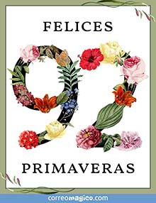 Felices 92 primaveras