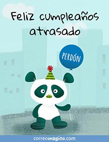 Feliz cumplea�os atrasado.  
Perd�n