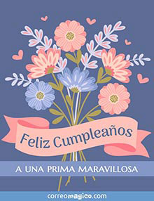 Feliz Cumpleaos a una prima maravillosa