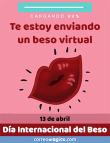 Tarjeta de  gratis. Da Internacional del Beso