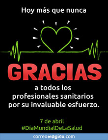 Tarjeta de  gratis. Da Mundial de la Salud - 7 de abril