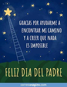 Tarjetas con mensajes de Dia del Padre para compartir. Ideas para el Dia  del Padre 