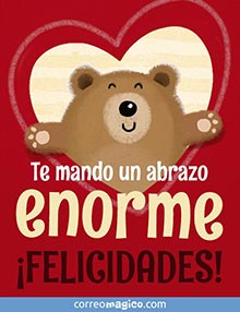 Te mando un abrazo enorme. FELICIDADES!	