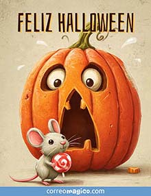 Tarjeta de Halloween gratis. Feliz Halloween