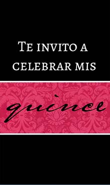 Te invito a celebrar mis quince