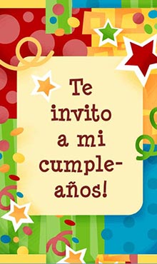 Te invita a mi cumpleaos