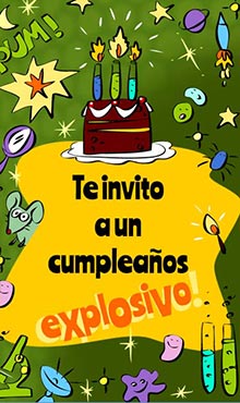 Te invito a un cumpleaos explosivo