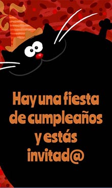 Hay una fiesta de cumpleaos y ests invitad@