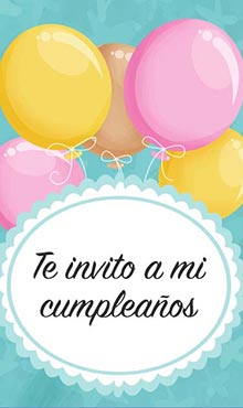 Te invito a mi cumpleaos.