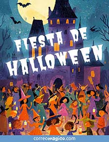 Tarjeta de Halloween gratis. Fiesta de Halloween
