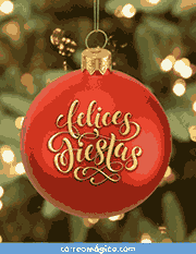 Tarjeta giratoria con video de  gratis. Tarjeta de Felices Fiestas