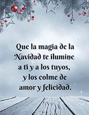 Tarjeta giratoria con video de  gratis. La magia de la Navidad