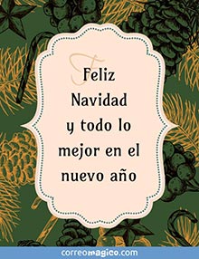 Feliz Navidad y todo lo mejor en el nuevo ao