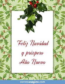 Feliz Navidad y un prspero Ao Nuevo