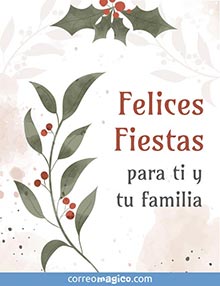 Felices Fiestas para ti y tu familia