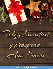 Feliz Navidad y prspero Ao Nuevo