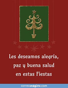 Les deseamos alegra, paz y buena salud en estas Fiestas