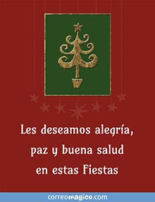 Les deseamos alegra, paz y buena salud en estas Fiestas