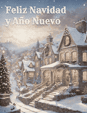 Tarjeta giratoria con video de  gratis. Feliz Navidad y Ao Nuevo