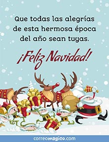 Que todas las alegras de esta hermosa poca del ao sean tuyas. 
Feliz Navidad!