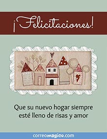 Felicitaciones! 
Que su nuevo hogar siempre est lleno de risas y amor.