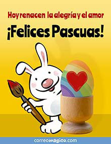 Hoy renacen la alegra y el amor. 
Felices Pascuas!