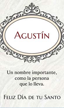 Un nombre importante, como la persona que lo lleva. Feliz dia