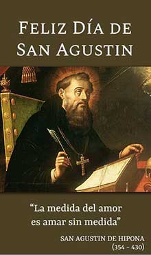 Feliz dia de San Agustin