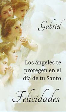 Los angeles te protegen el el dia de tu Santo