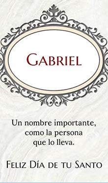 Un nombre importante, como la persona que lo lleva. Feliz dia