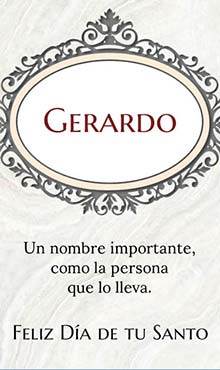 Un nombre importante, como la persona que lo lleva. Feliz dia