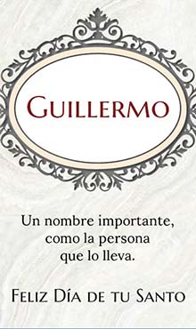 Un nombre importante, como la persona que lo lleva. Feliz dia