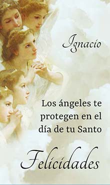 Los angeles te protegen el el dia de tu Santo