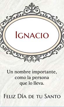 Un nombre importante, como la persona que lo lleva. Feliz dia