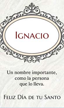 Un nombre importante, como la persona que lo lleva. Feliz dia